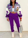 Hoodie Bomber Jacket & Jogger Pants Set