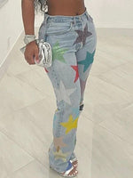 Gorgeousladie Star Cutout Jeans