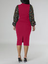 Sequin Combo Bodycon Dress