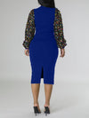 Sequin Combo Bodycon Dress
