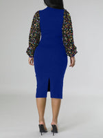 Sequin Combo Bodycon Dress