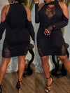 Gorgeousladie Ripped Knit Dress
