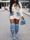 Gorgeousladie Denim Combo Cardigan