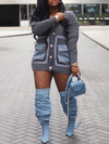 Gorgeousladie Denim Combo Cardigan