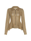 Zip-Front Knit Shirt