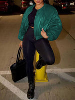 Zip-Front Bomber Jacket