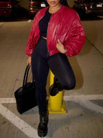Zip-Front Bomber Jacket