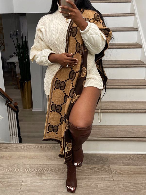 Gorgeousladie Knit Combo Drawstring Top