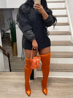 Gorgeousladie Knit Combo Drawstring Top