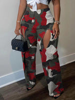 Gorgeousladie Camo Cutout Pants