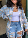 Gorgeousladie Plaid Shirt Jacket
