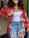 Gorgeousladie Plaid Shirt Jacket