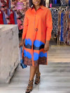Printed Shirt Dress