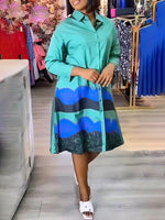 Printed Shirt Dress