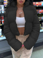 Fuzzy Puffer Coat