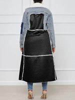 Gorgeousladie Denim Combo Shearling Coat