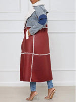 Gorgeousladie Denim Combo Shearling Coat