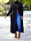 Knit Slit Tunic Top