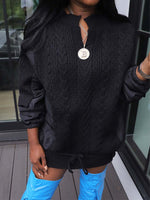 Gorgeousladie Knit Combo Top