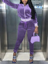 Velvet Hoodie & Pants Set