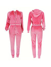 Velvet Hoodie & Pants Set