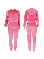 Velvet Hoodie & Pants Set