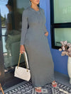 Solid Hoodie Dress