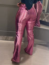 Gorgeousladie Metallic Flared Pants
