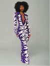 Gorgeousladie Printed Button-Front Dress