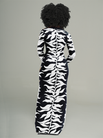 Gorgeousladie Printed Button-Front Dress