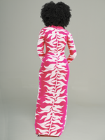 Gorgeousladie Printed Button-Front Dress