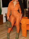 Gorgeousladie Puffer Coat Combo Jumpsuit