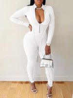 Gorgeousladie Zip-Front Inside-Out Jumpsuit