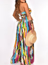 Gorgeousladie Printed Strapless Jumpsuit