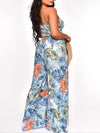 Gorgeousladie Printed Strapless Jumpsuit
