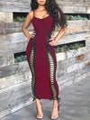 Gorgeousladie Lace-Up Cami Dress