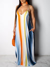 Gorgeousladie Stripe V-Neck Cami Dress