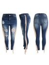 Gorgeousladie Distressed Fringe Jeans
