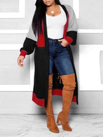 Gorgeousladie Colorblock Open-front Cardigan