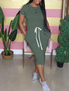 Gorgeousladie Drawstring Tee Dress