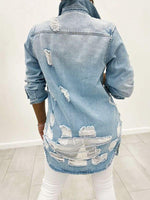 Gorgeousladie Distressed Denim Jacket