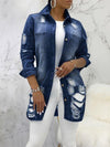 Gorgeousladie Distressed Denim Jacket