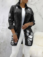 Gorgeousladie Distressed Denim Jacket