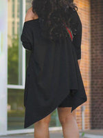 Gorgeousladie Asymmetric Top & Biker Shorts Set