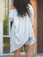 Gorgeousladie Asymmetric Top & Biker Shorts Set