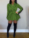 Gorgeousladie Two-Tone Peplum Blazer