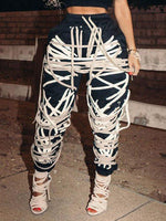 Gorgeousladie Lace-Up Jogger Pants
